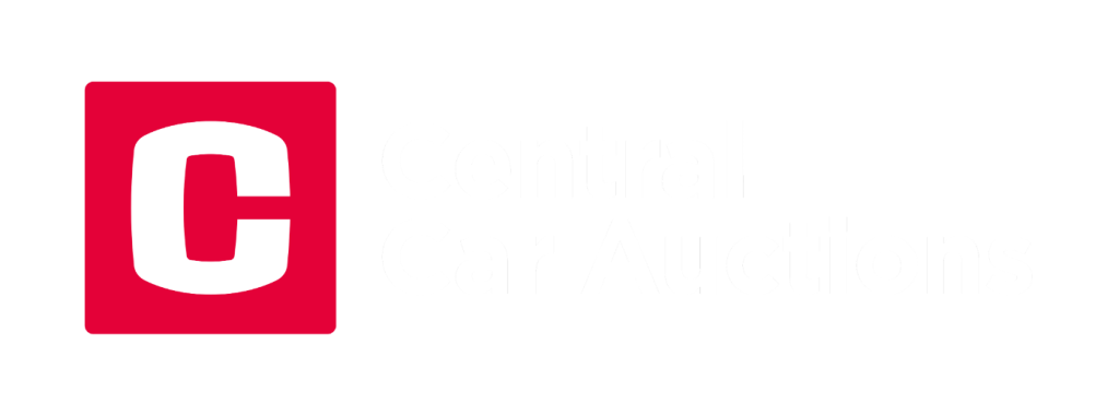 Red and white Central Car Auctions logo